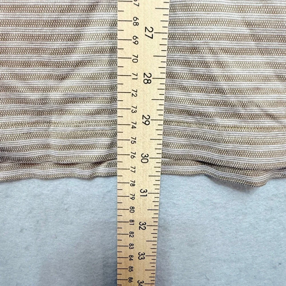 Pro tour double mercerized cotton golf polo striped XL-excellent condition sport - Picture 4 of 8